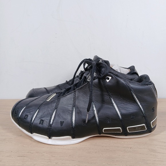 Converse Wade 1 Sneakers Mens 11.5 Black Leather High Top Basketball Retro